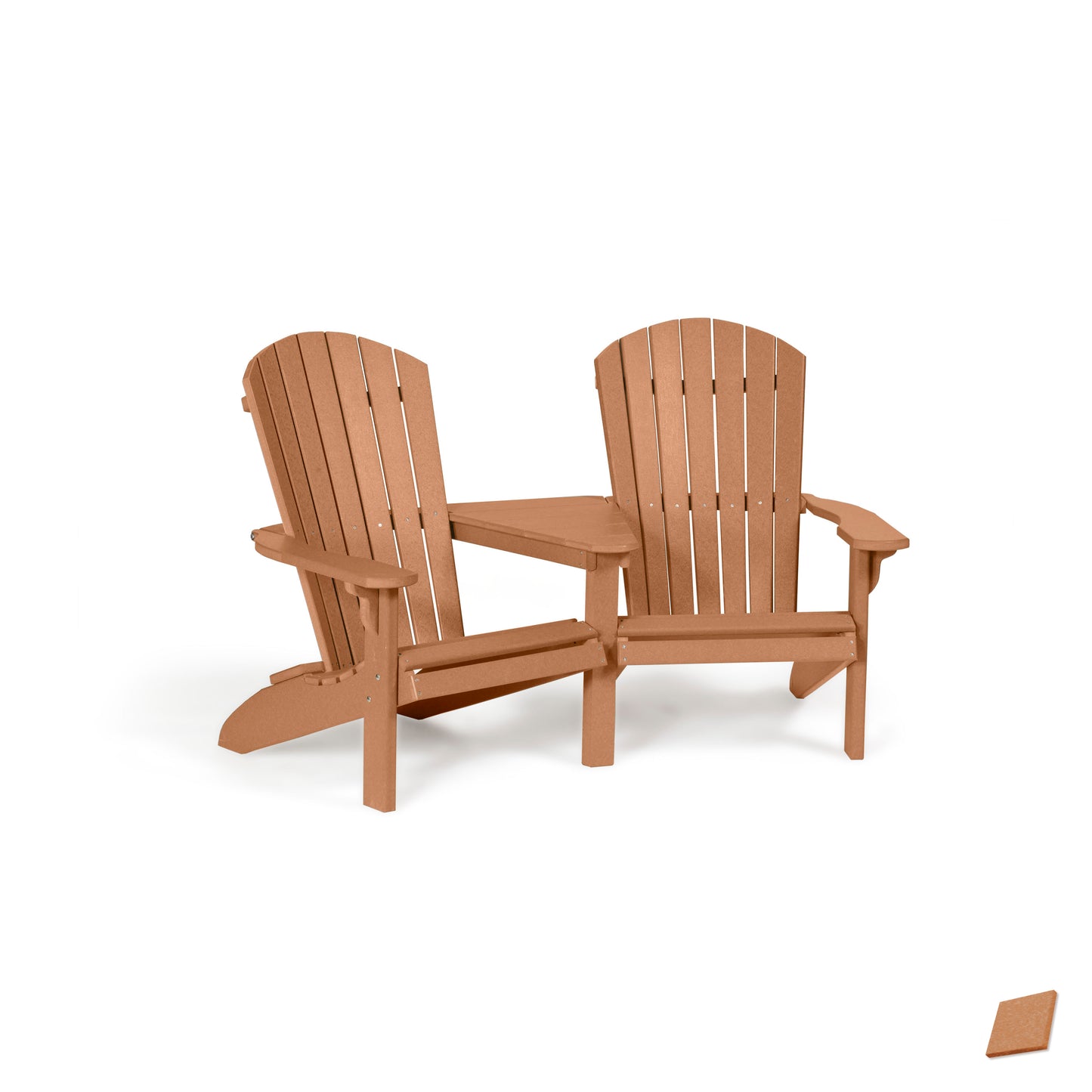 Fanback Adirondack Settee Chair
