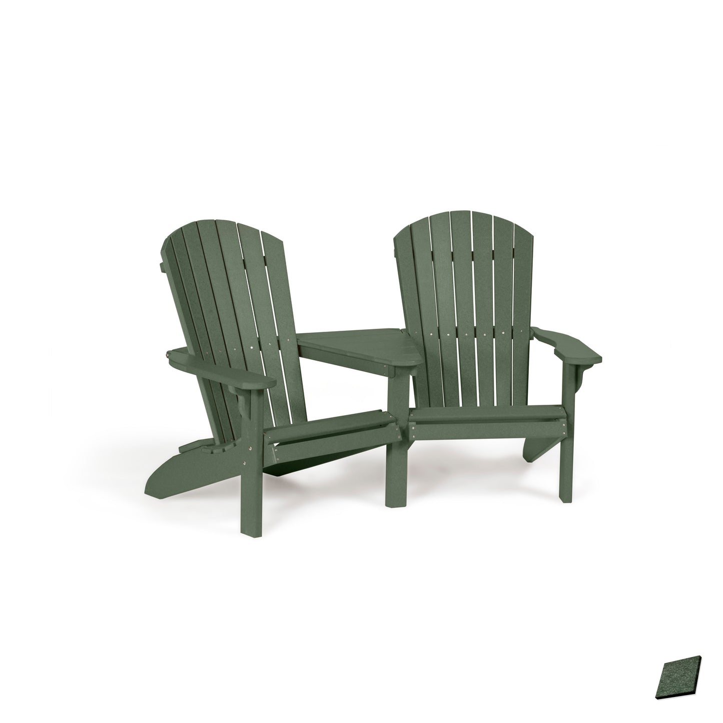 Fanback Adirondack Settee Chair