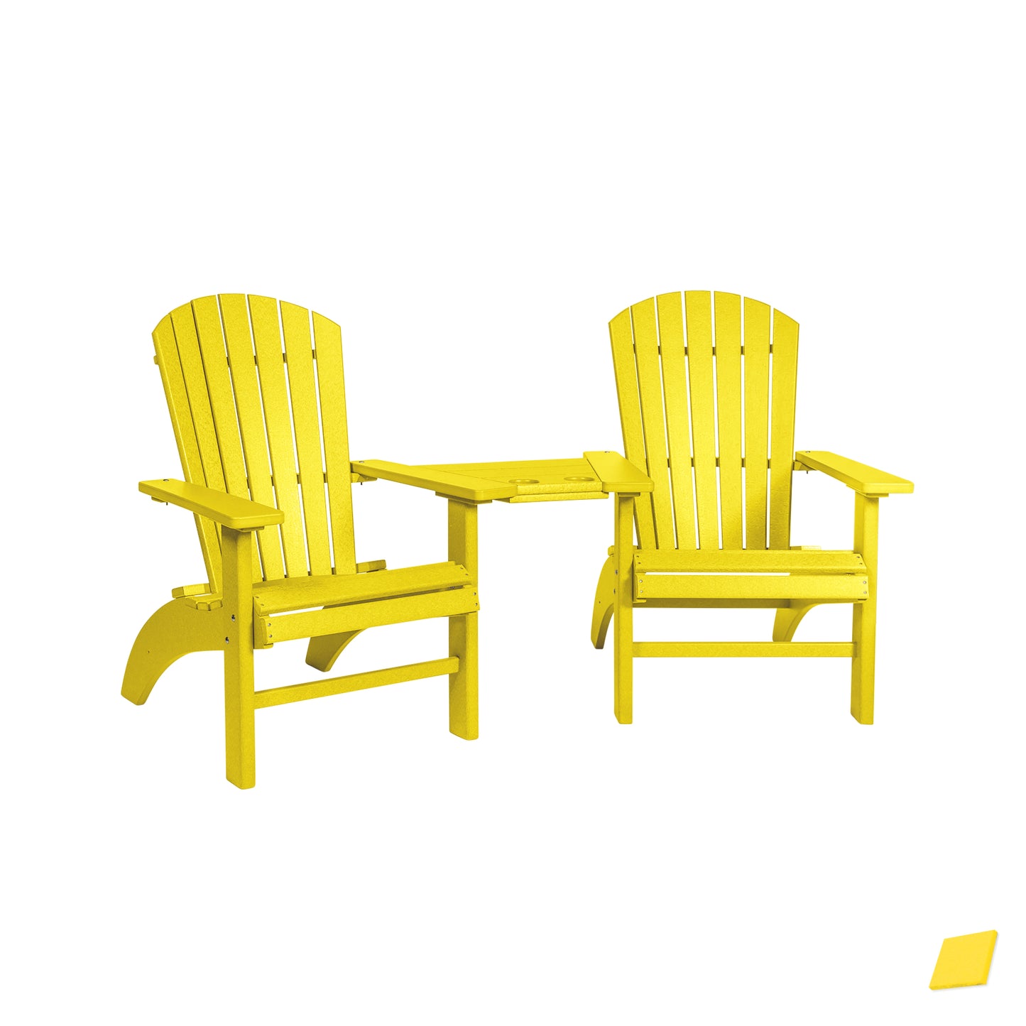 Fanback Adirondack Deluxe Settee Chair