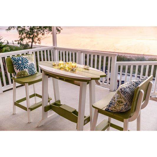 SurfAira 4' Surfboard Table Set with Saddle Chair or Stool