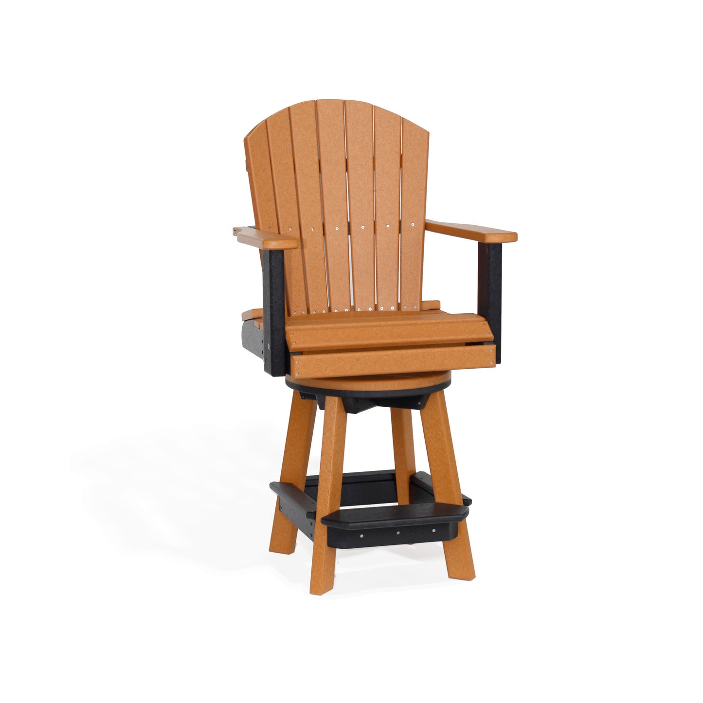Fanback Adirondack Swivel Chair - Bar Height