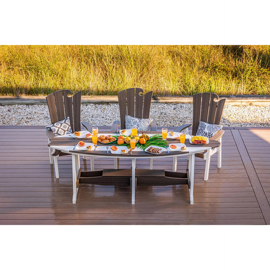 SurfAira 8' Surfboard Table Set with Saddle Chair or Stool