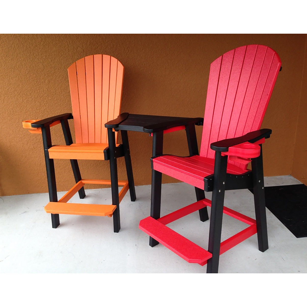 Great Bay Settee Chair With Cupholders - Bar Height