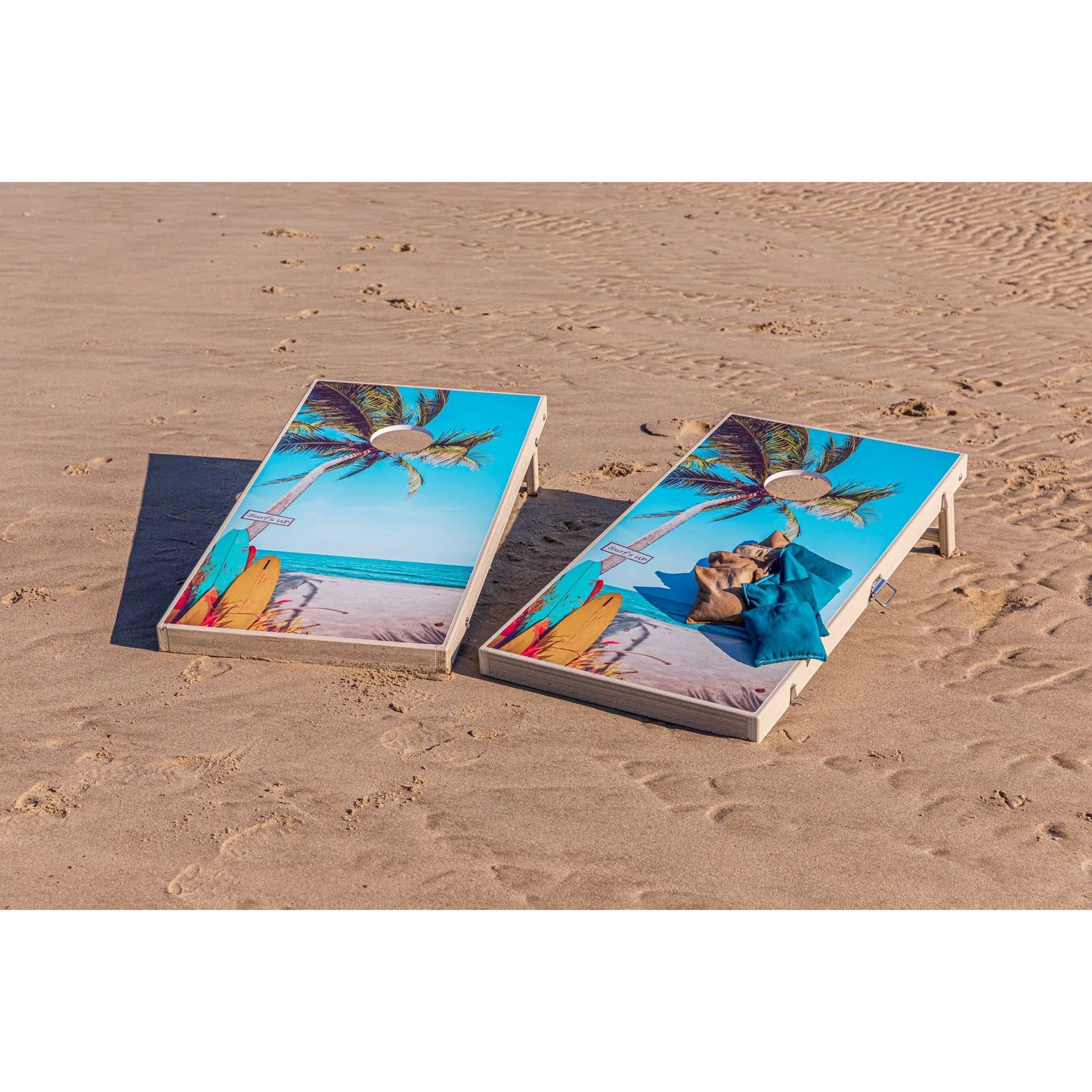 Standard Cornhole Game Board & 8 Game Bags - 24" x 48"