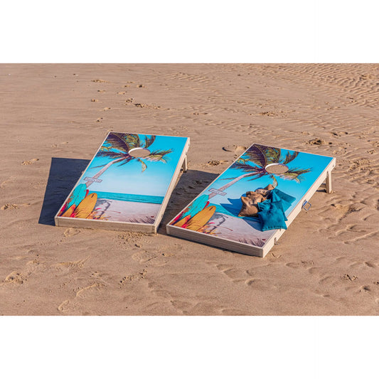 Standard Cornhole Game Board & 8 Game Bags - 24" x 48"