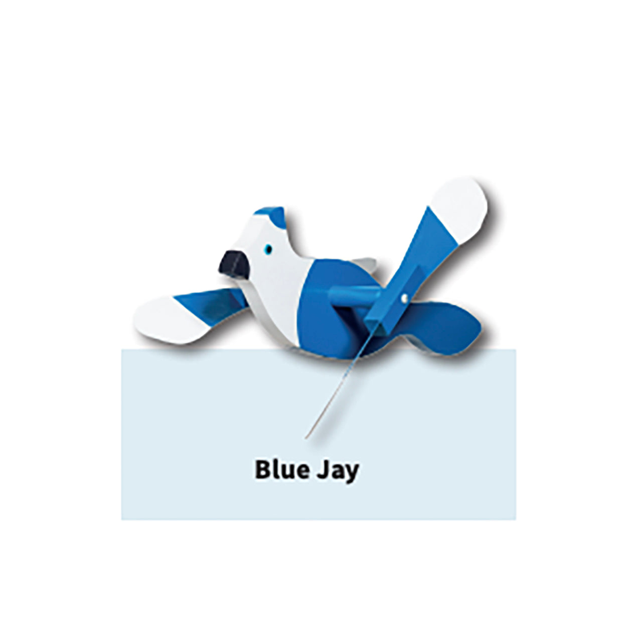 Wooden Whirlybirds with Vinyl Wings - Includes 30" Rod