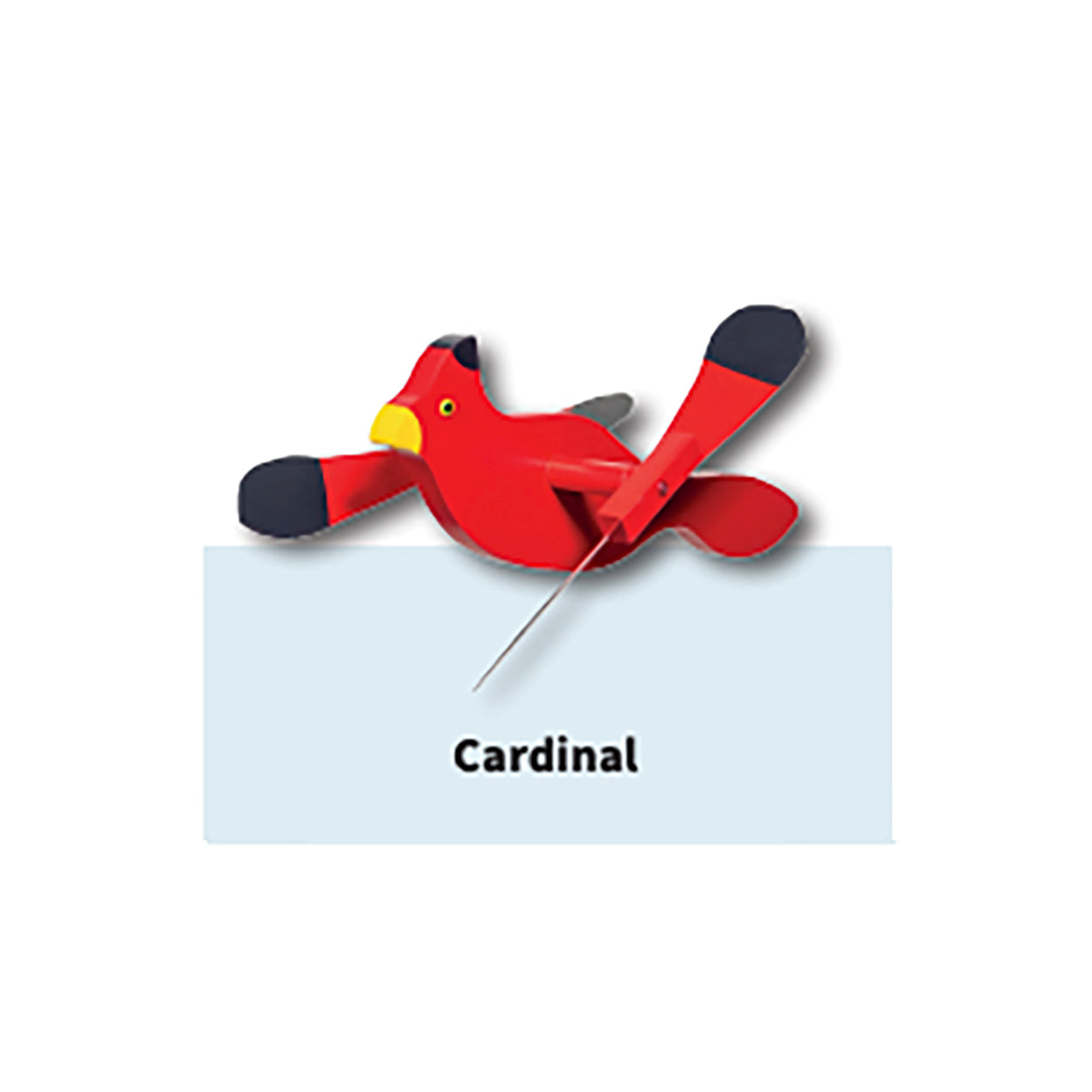 Wooden Whirlybirds with Vinyl Wings - Includes 30" Rod