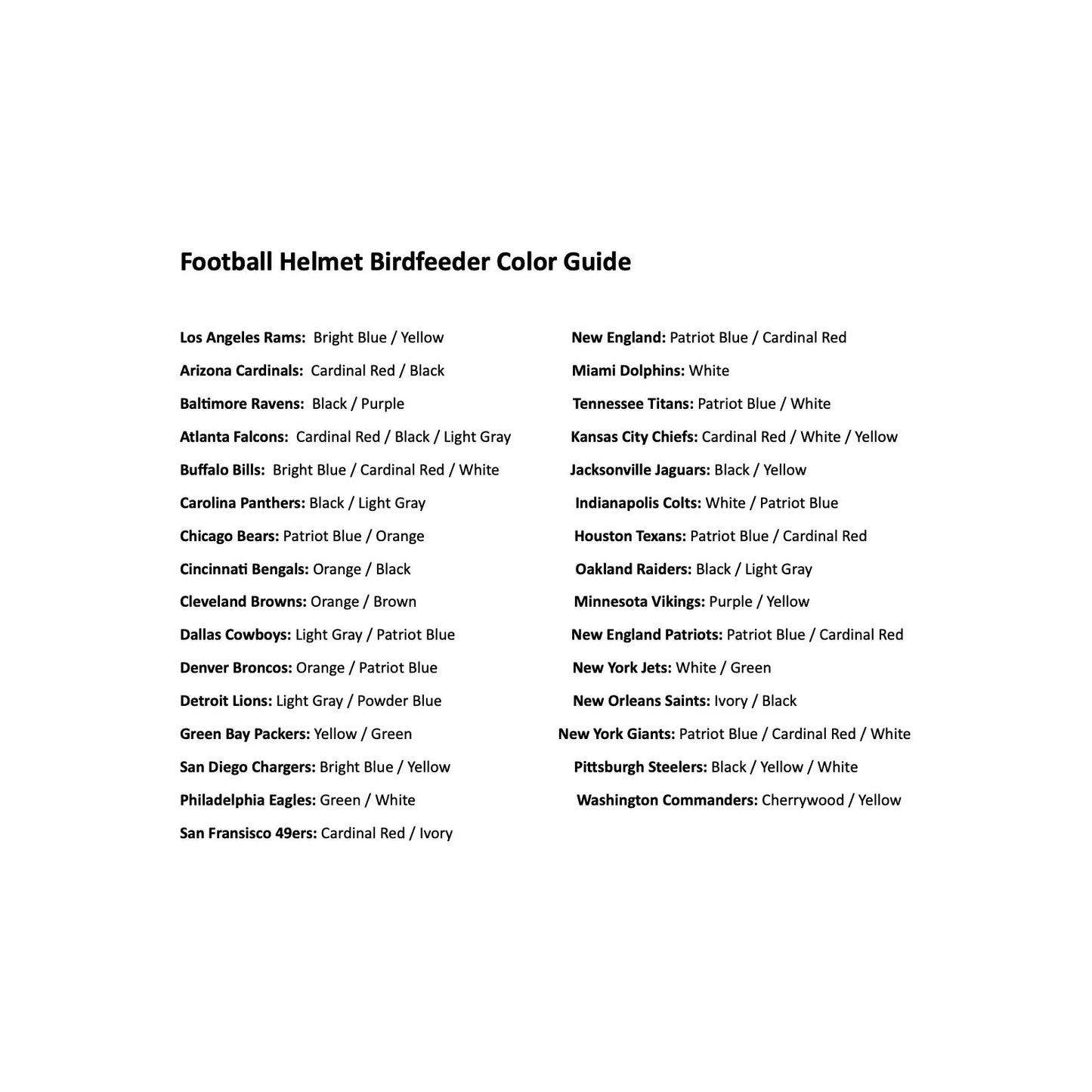 Football Helmet Shaped Bird Feeders