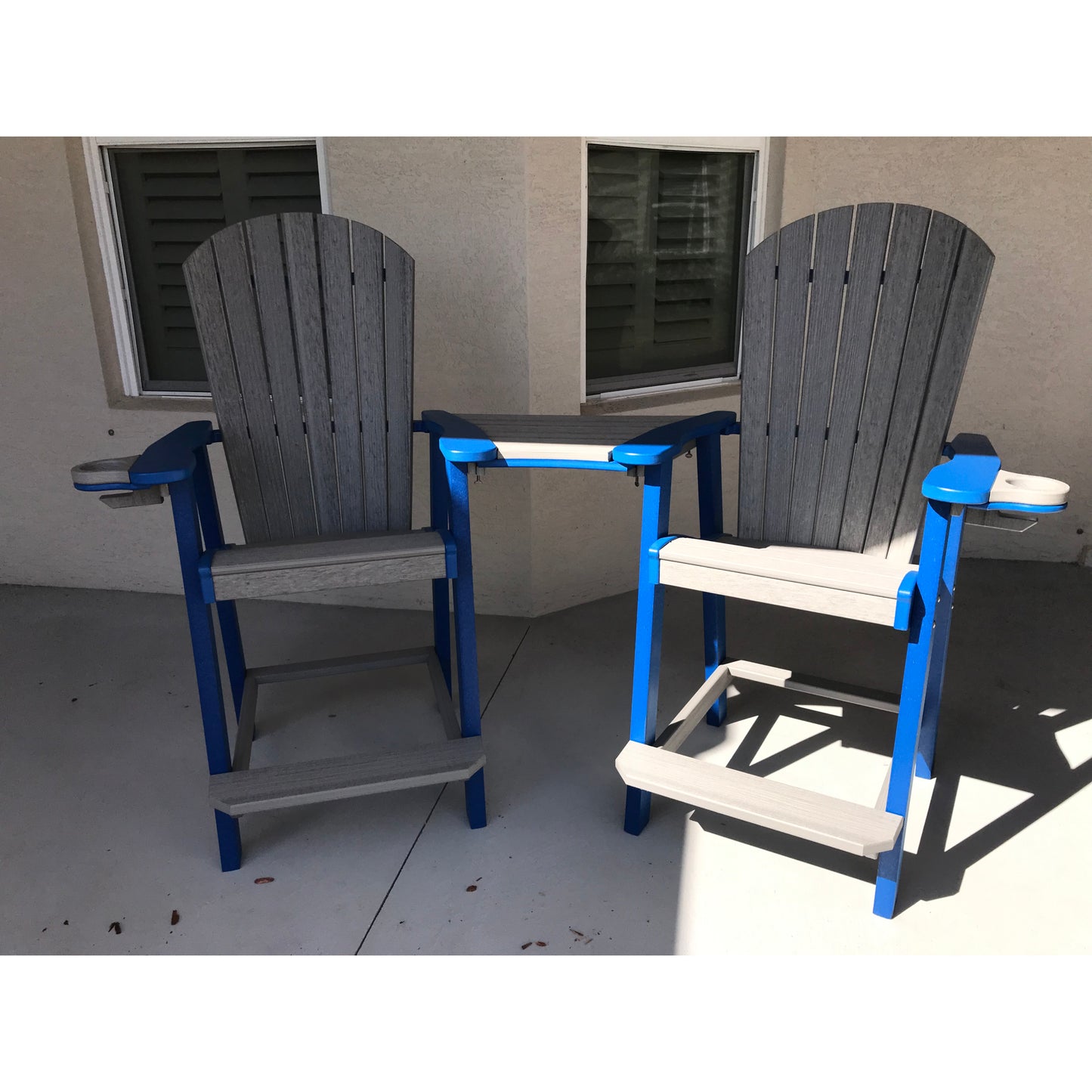 Great Bay Settee Chair With Cupholders - Bar Height