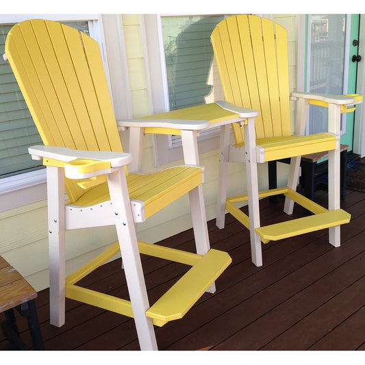 Great Bay Settee Chair With Cupholders - Dining Height