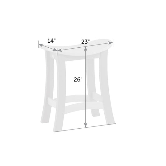 Great Bay Saddle Stool - Counter Height