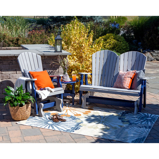 Fanback Adirondack 4' Glider