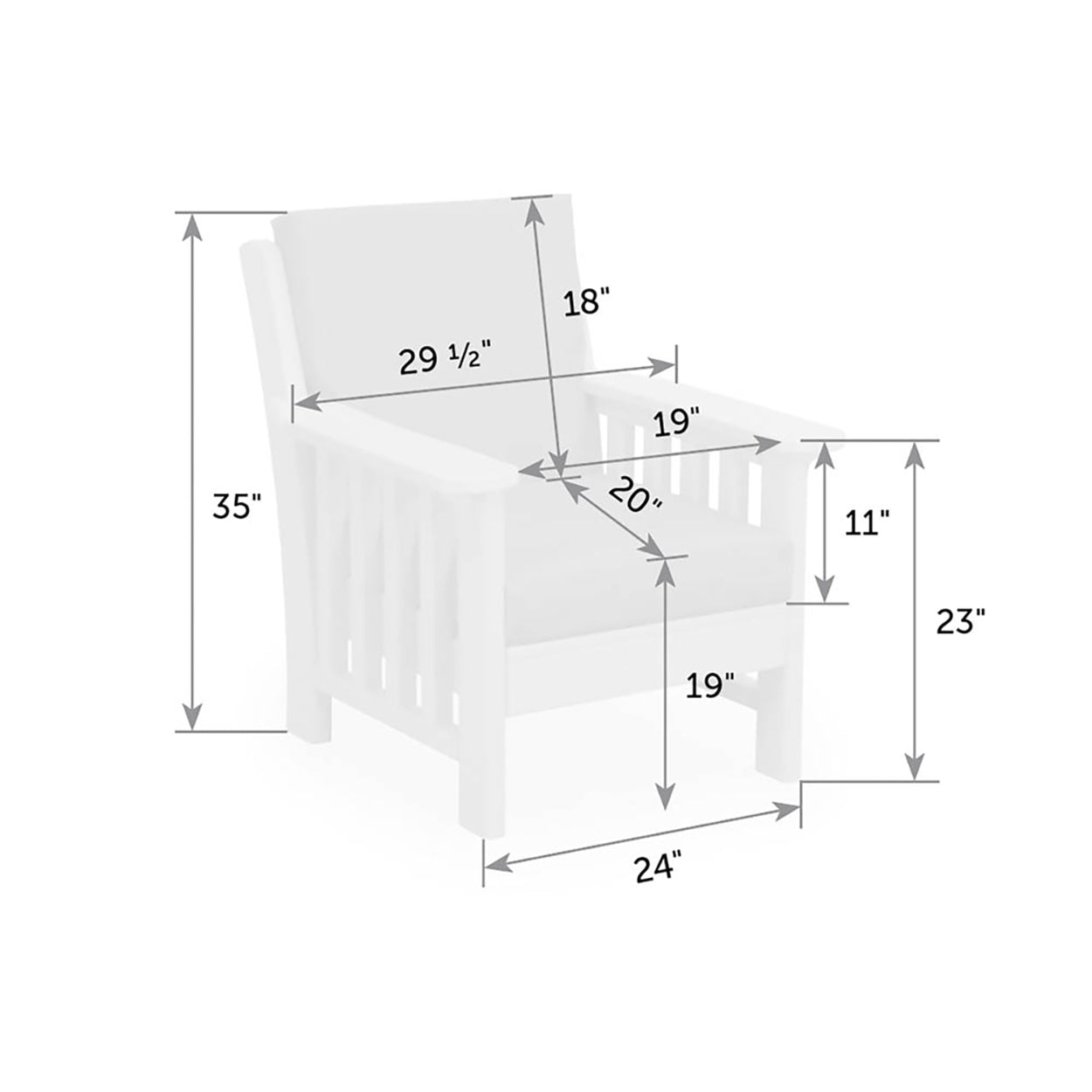 Mission Deep Seating Chair