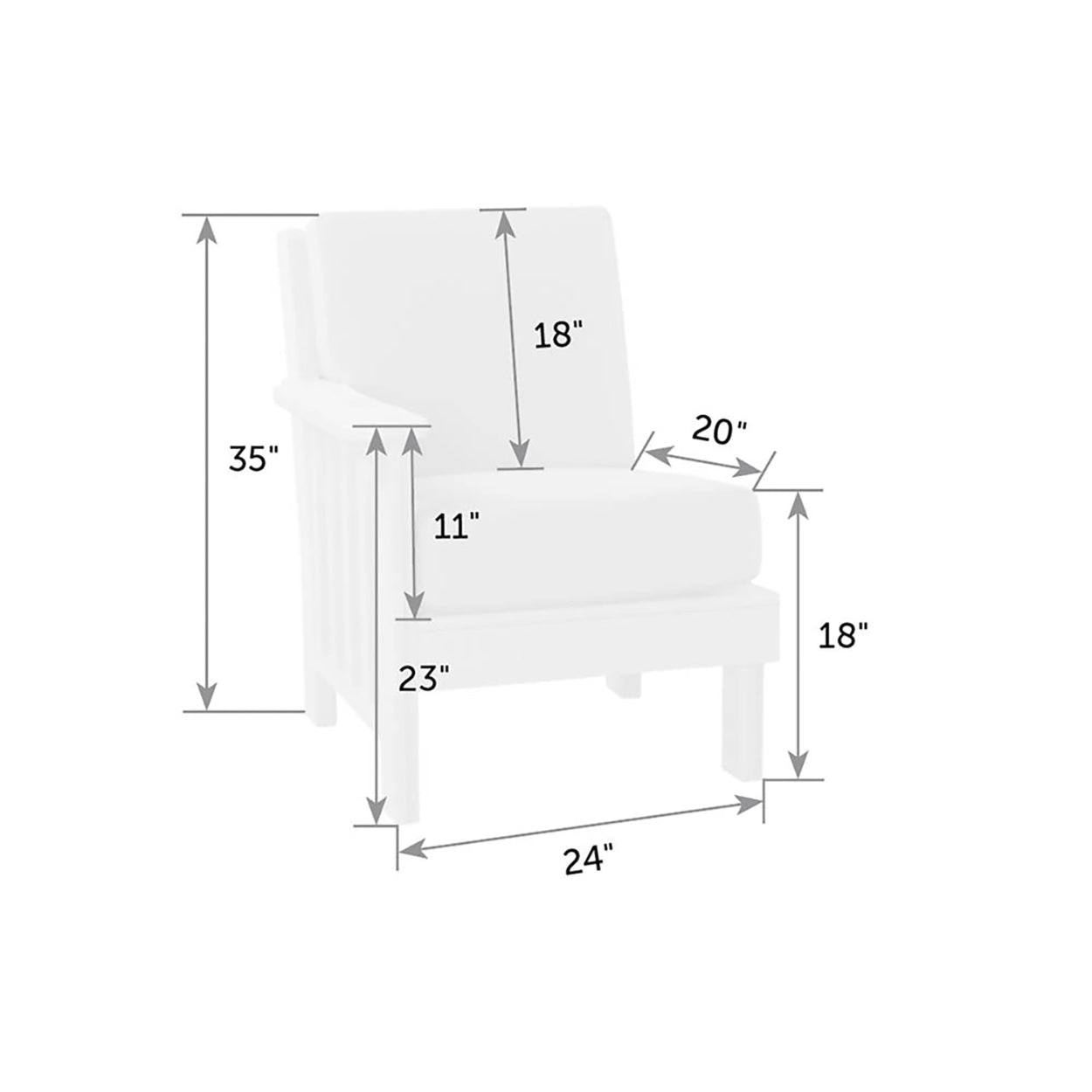 Mission Deep Seating Left Chair