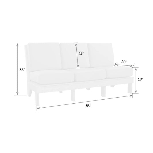 Mission Deep Seating Center Sofa