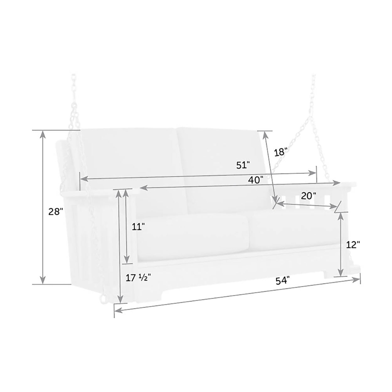 Mission Deep Seating Swing