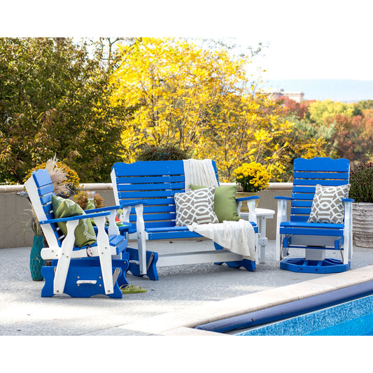 Curve Back Single Swivel Glider