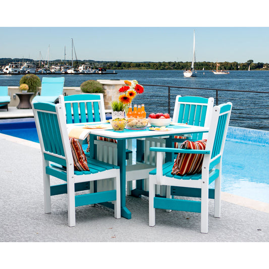 English Garden Side Chair With Arms - Dining Height