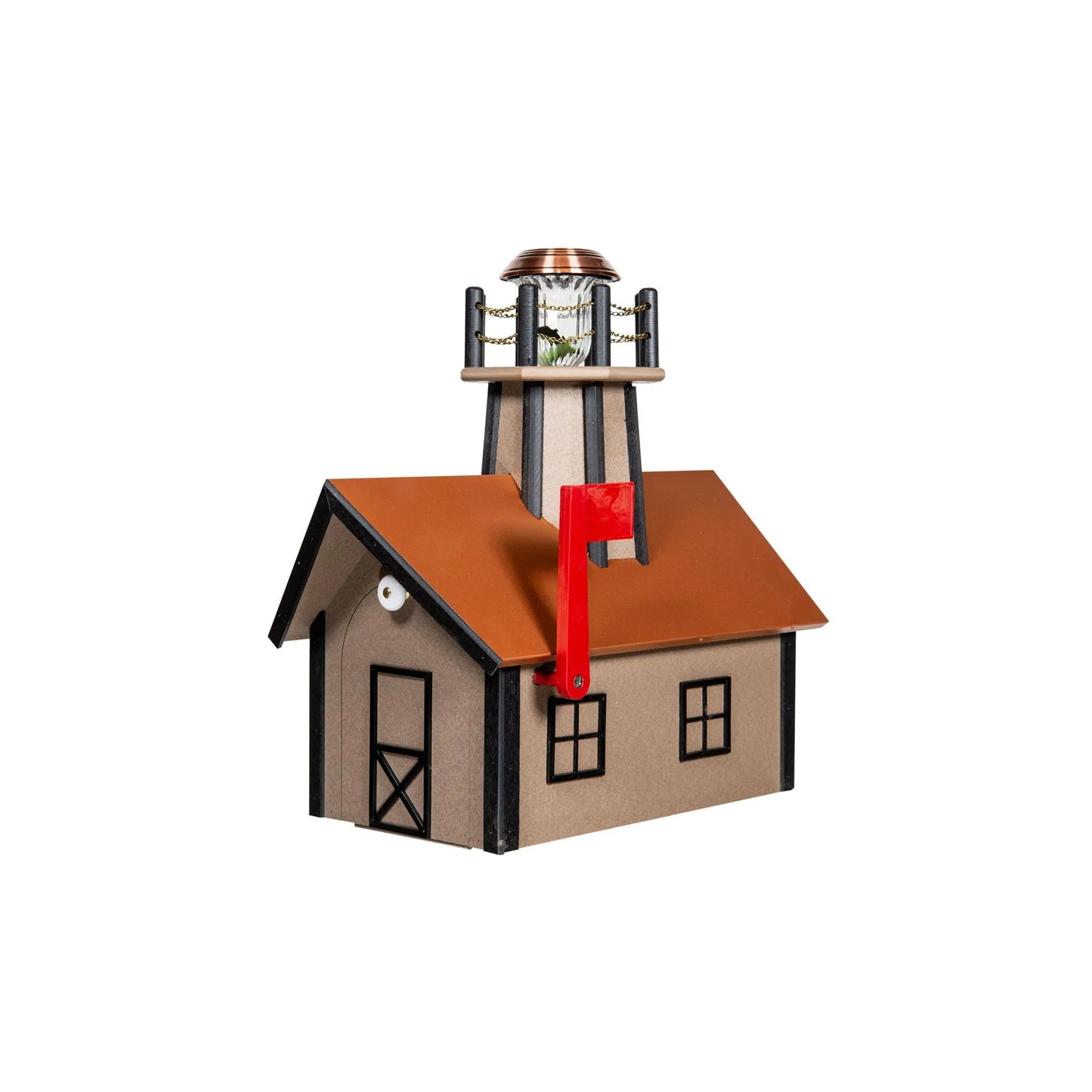 Deluxe Lighthouse Mailbox - 21" L x 12" W x 24" H