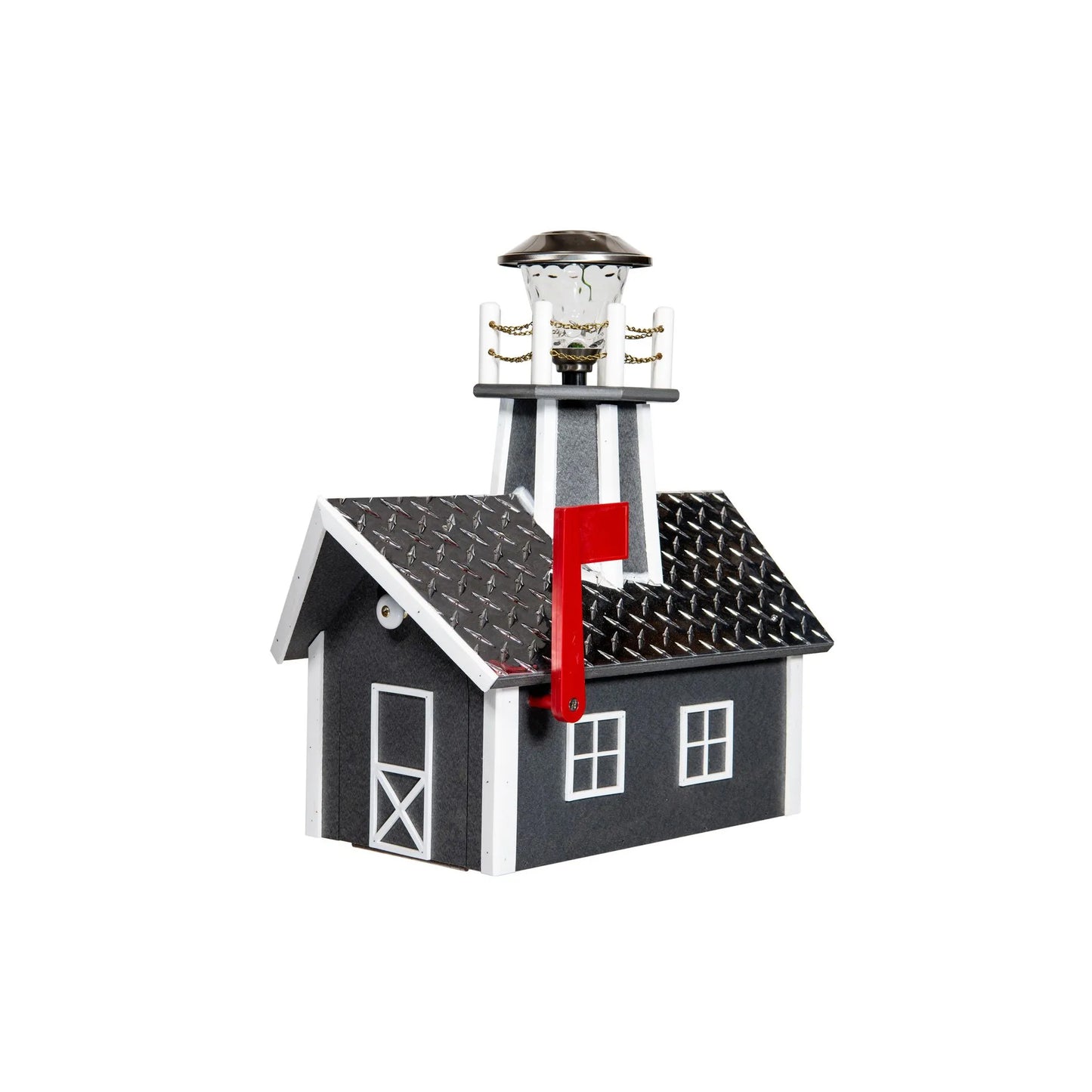 Deluxe Lighthouse Mailbox - 21" L x 12" W x 24" H