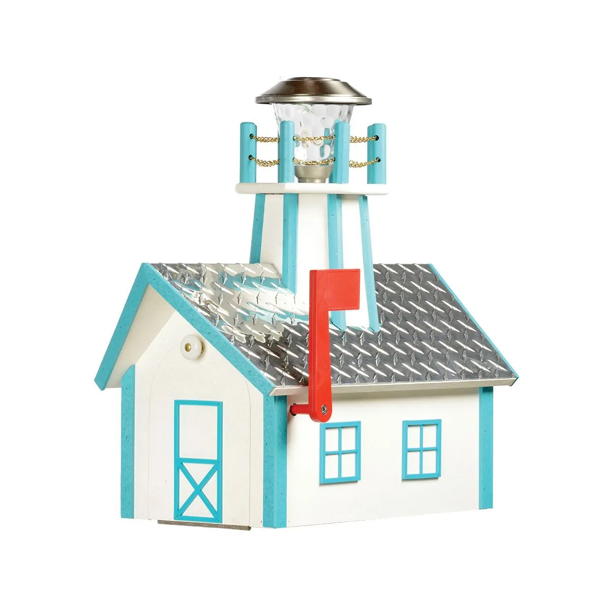Deluxe Lighthouse Mailbox - 21" L x 12" W x 24" H