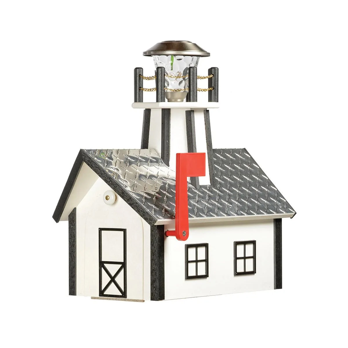 Deluxe Lighthouse Mailbox - 21" L x 12" W x 24" H