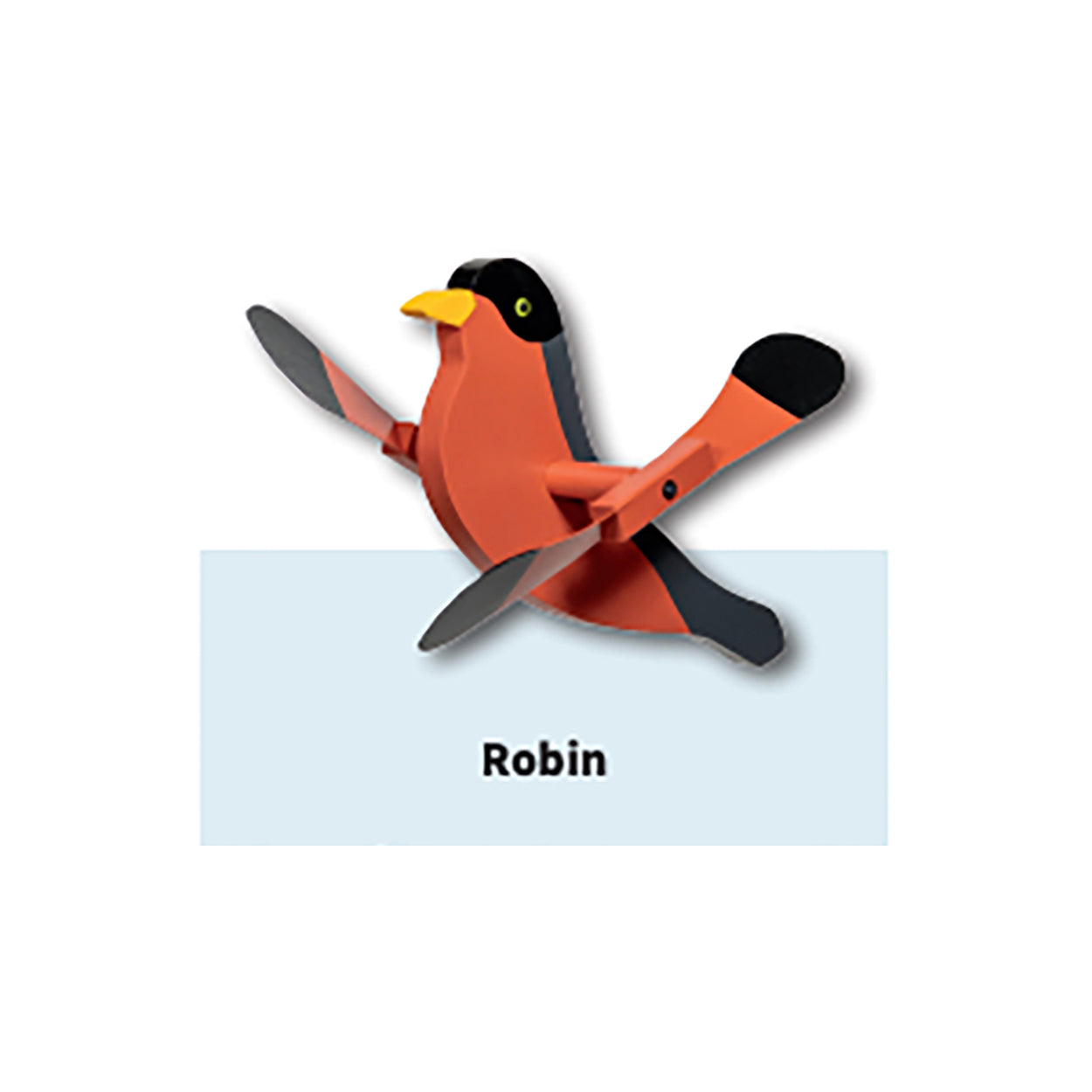 Wooden Whirlybirds with Vinyl Wings - Includes 30" Rod