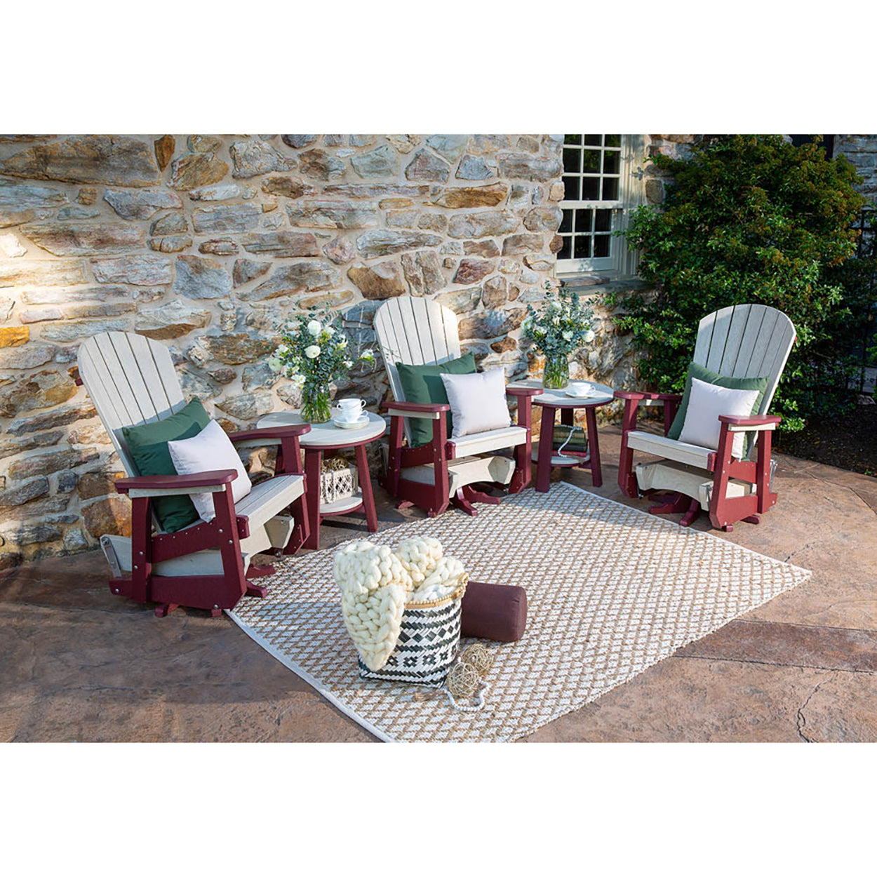 SeaAira Adirondack Swivel Glider