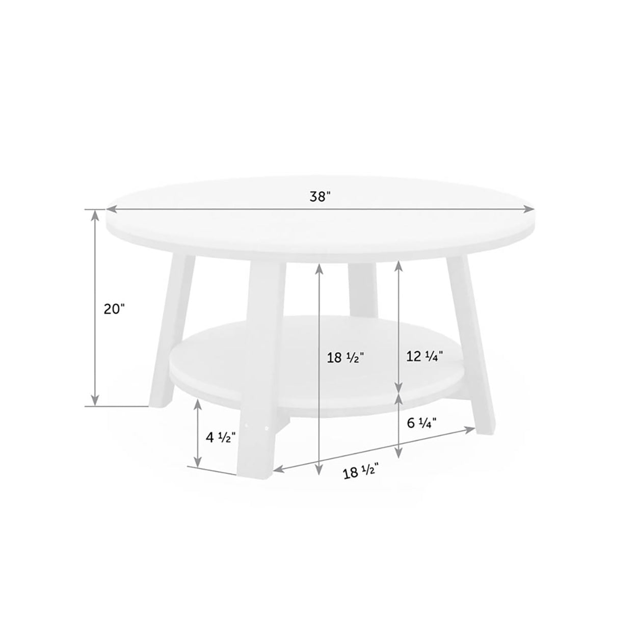 SeaAira Round 38″ Conversation Table