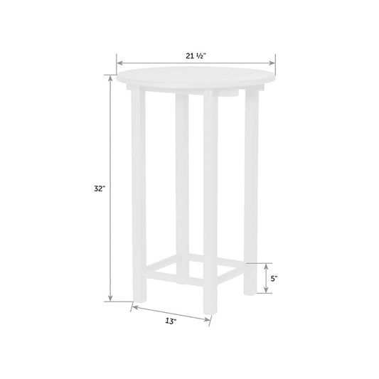 SeaAira 21″ Side Table - Bar Height