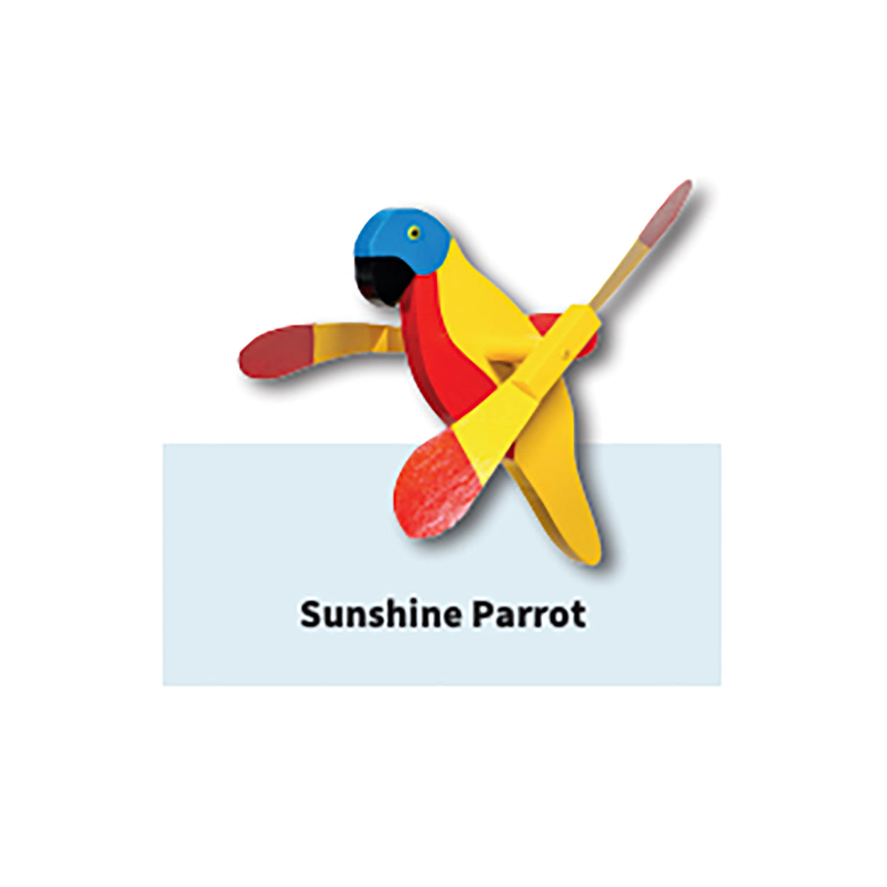 Wooden Whirlybirds with Vinyl Wings - Includes 30" Rod