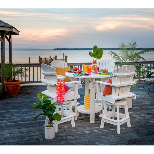 Fanback Adirondack Swivel Chair - Bar Height