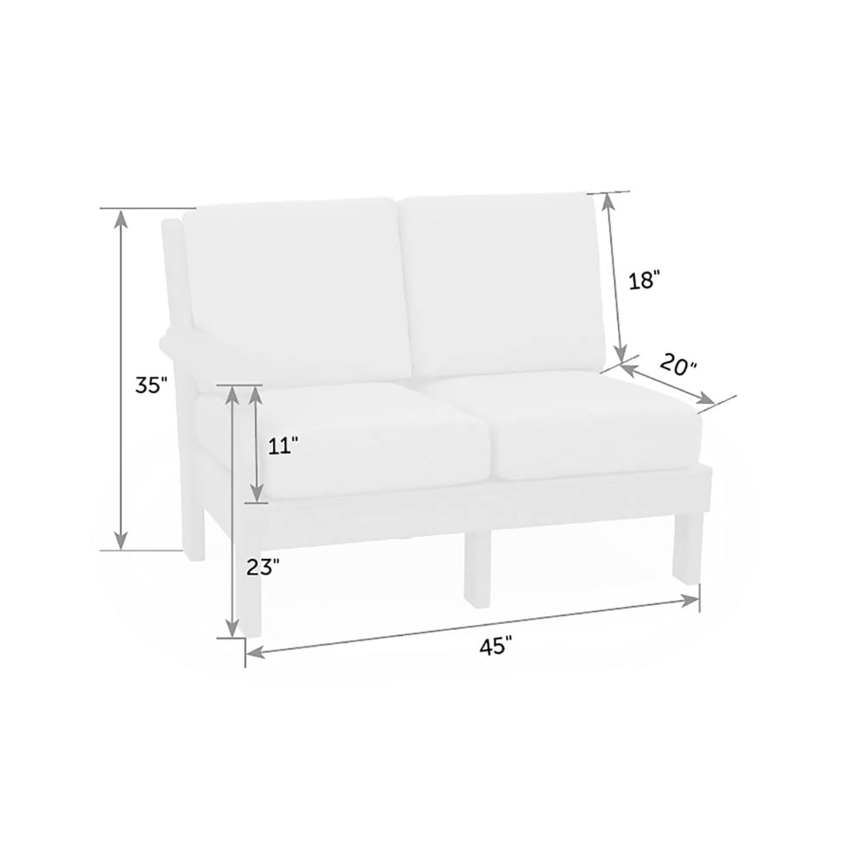 Van Buren Right Love Seat