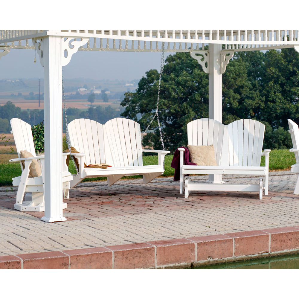 Fanback Adirondack 4' Glider