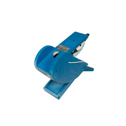 Wooden Bird-Shaped Bird Feeder