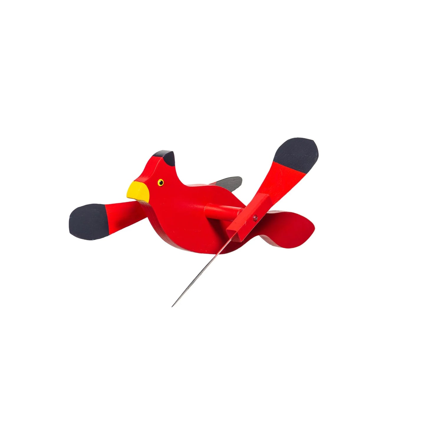 Wooden Whirlybirds with Vinyl Wings - Includes 30" Rod