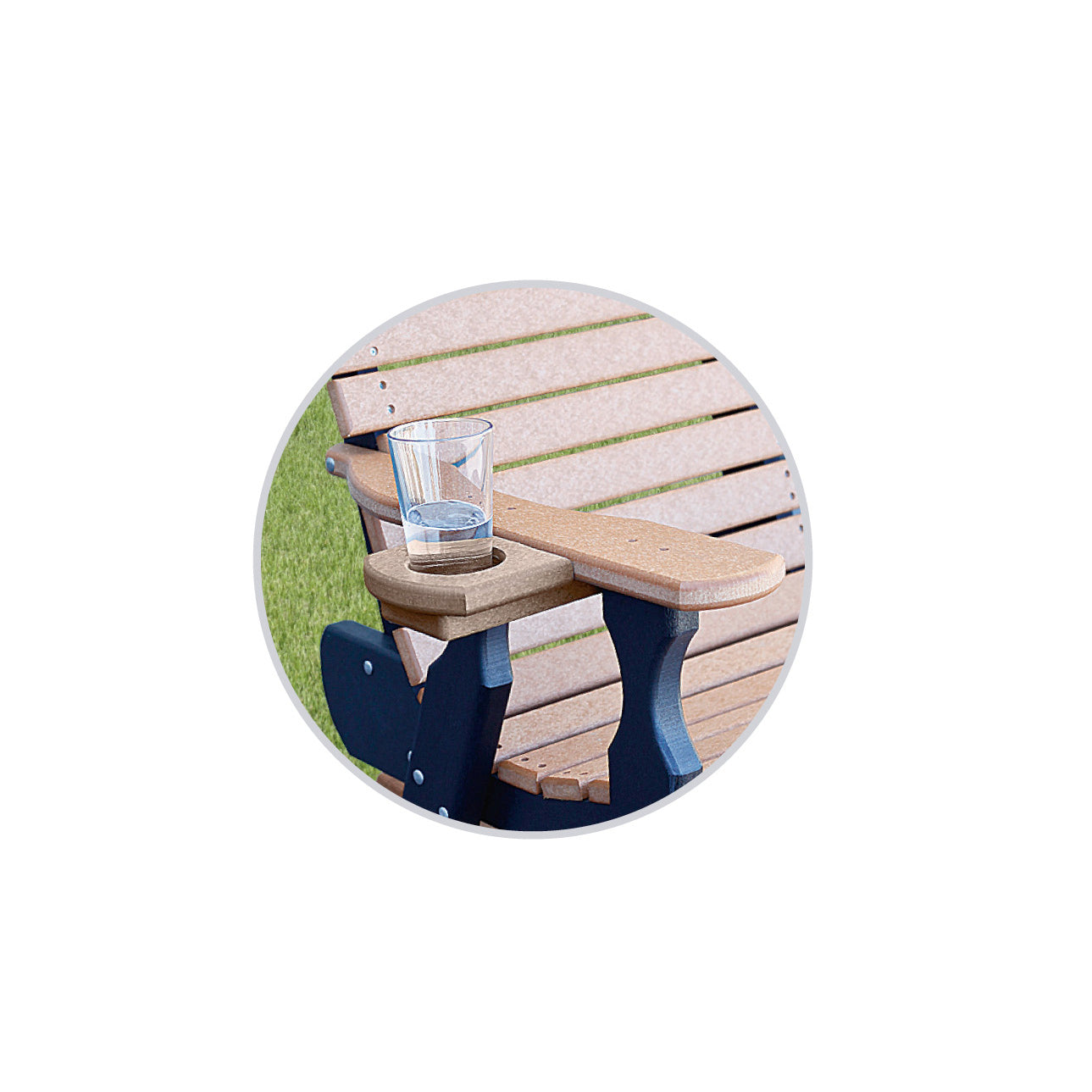 Fanback Adirondack Cup Holder