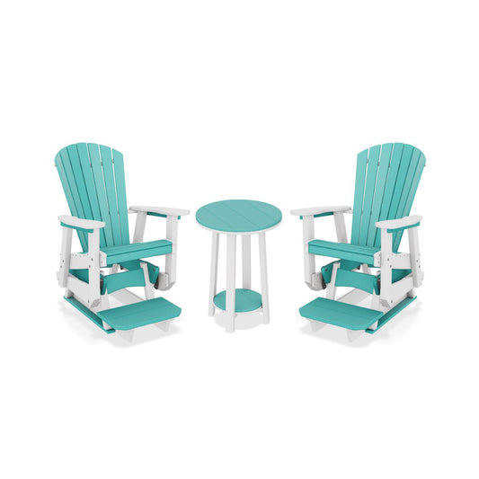 SeaAira Glider Chair Set & 22" Bistro Table - Counter Height - In-Stock