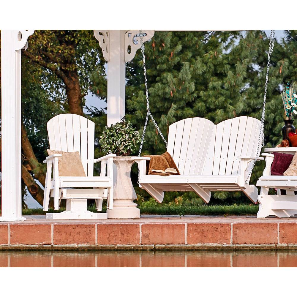 Fanback Adirondack Swivel Glider