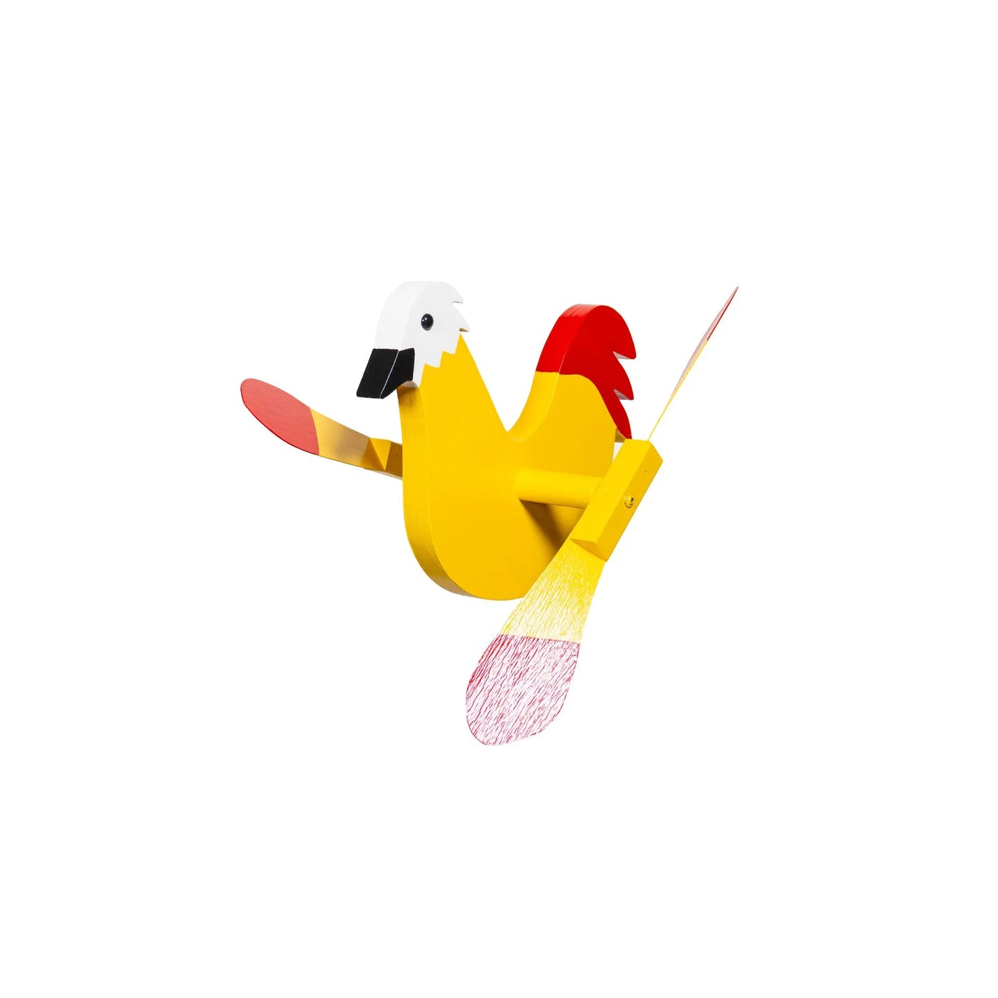 Wooden Whirlybirds with Vinyl Wings - Includes 30" Rod