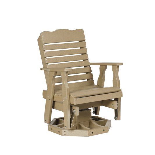 Curve Back Single Swivel Glider