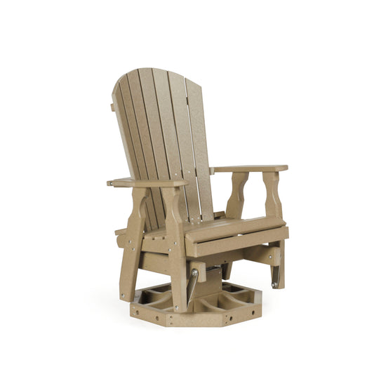 Fanback Adirondack Swivel Glider