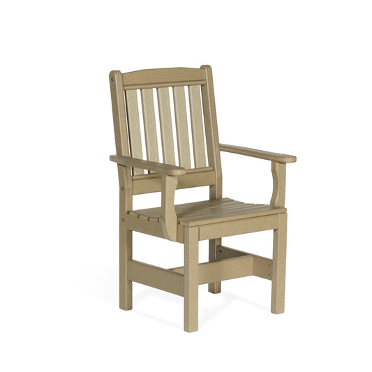English Garden Side Chair With Arms - Dining Height