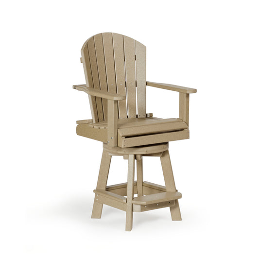 Fanback Adirondack Swivel Chair - Bar Height