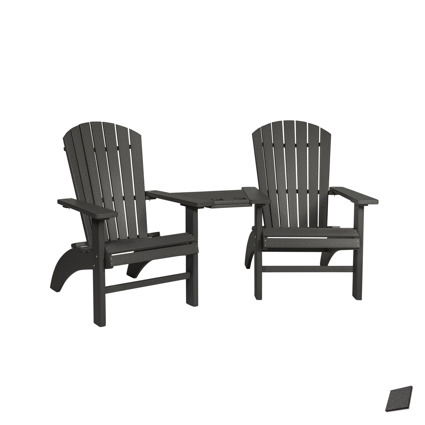 Fanback Adirondack Deluxe Settee Chair