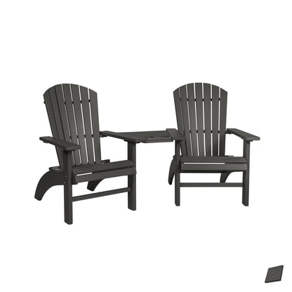 Fanback Adirondack Deluxe Settee Chair