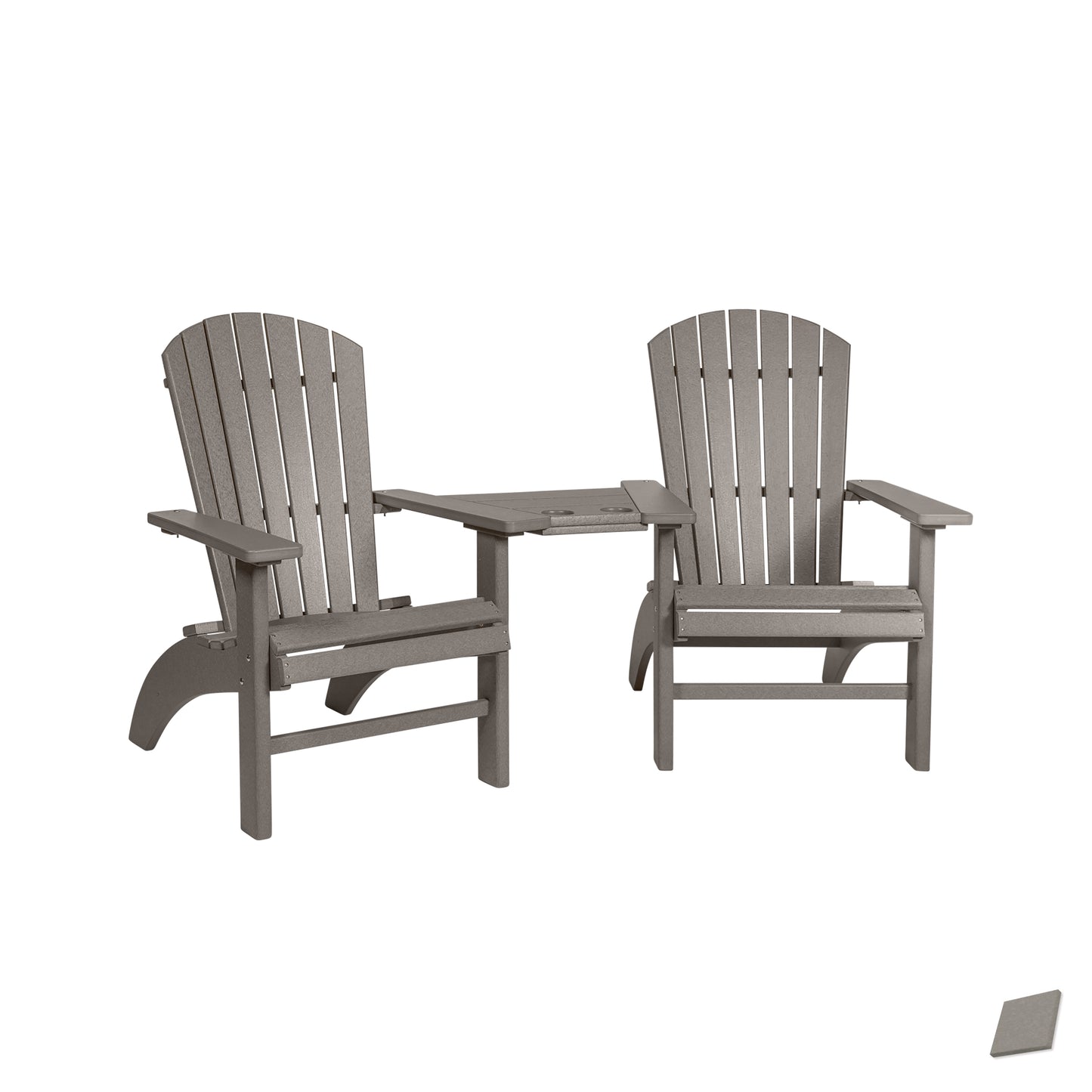 Fanback Adirondack Deluxe Settee Chair