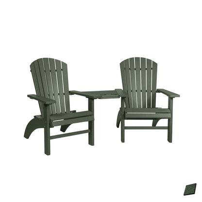 Fanback Adirondack Deluxe Settee Chair