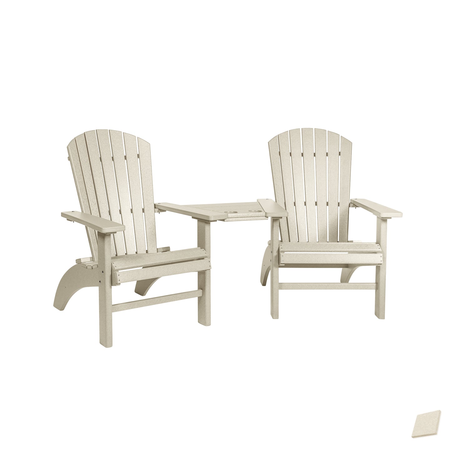 Fanback Adirondack Deluxe Settee Chair