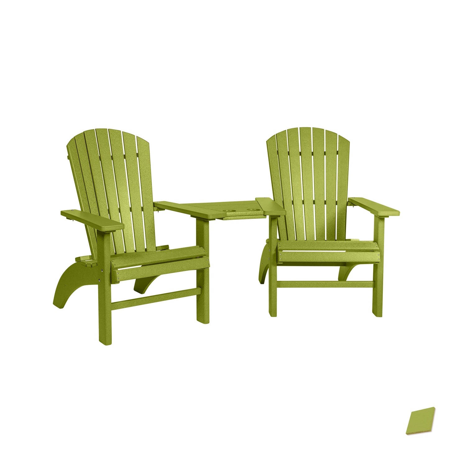 Fanback Adirondack Deluxe Settee Chair